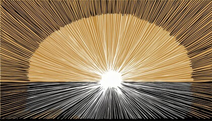 Line doodle ray, sparkle, sunburst. Hand drawn sketch style sunshine, starburst. Vector illustration.