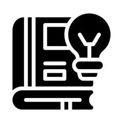 light bulb glyph icon