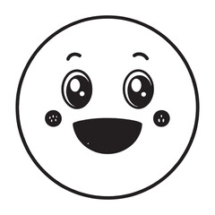 Fototapeta premium smiley face with smile