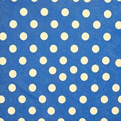 Timeless Polka Patterns on Aged Denim
