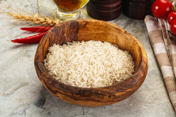 Indian cuisine - raw basmati rice