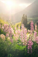 Naklejka premium Beautiful colorful wild flowers in Spring.