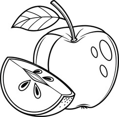 apple with leaf
