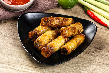 Vietnamese fried stuffed spring roll