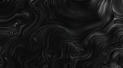 Fototapeta premium Abstract dark wavy lines texture background
