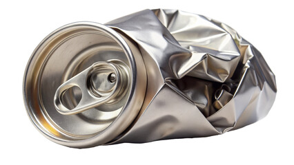crushed can PNG, transparent background