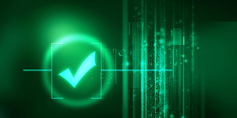 2d illustration Checkbox Tick