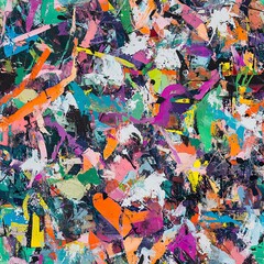 Fototapeta premium Vibrant chaos encapsulates the essence of cluttercore aesthetic in home decor and design