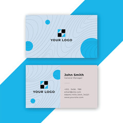 Double-sided creative business card template. Portrait and landscape orientation. 