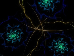 Imaginatory fractal abstract background Image