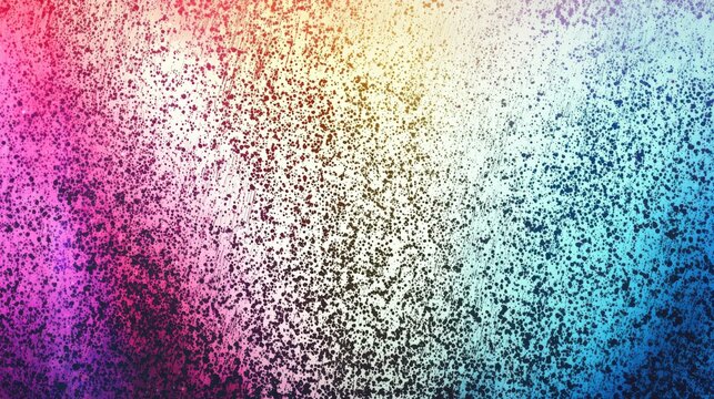 A vibrant and dynamic gradient background showcasing a blend of colors from pink to blue, featuring a speckled texture that evokes creativity and art.