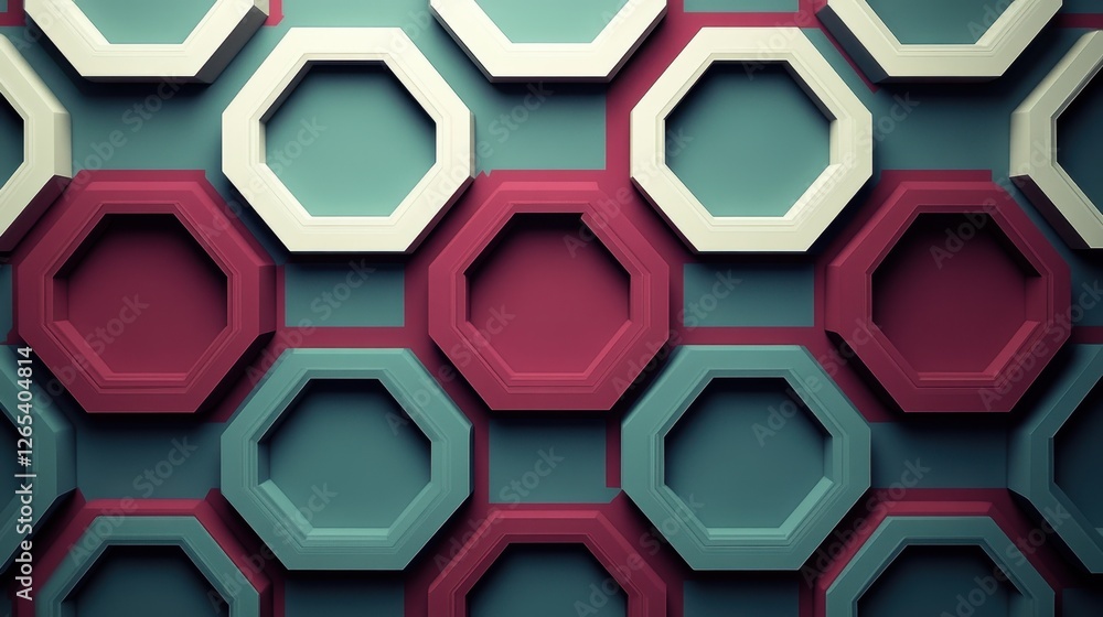 Poster modern tech-inspired abstract background with a maroon and slate gradient base. add interconnected g