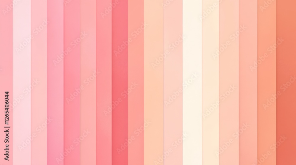 Poster subtle peach hues gradient background with soft vertical stripes design