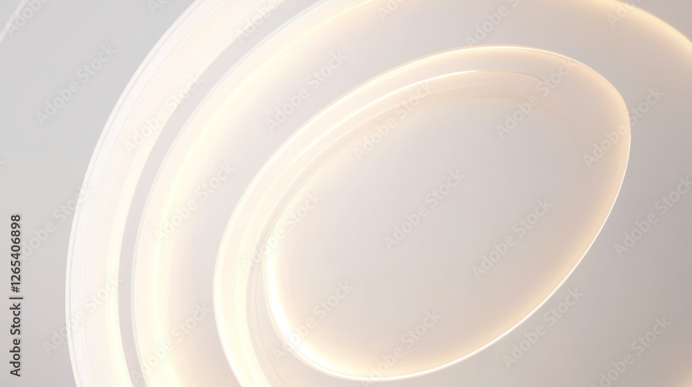 Poster elegant minimalist abstract background with glowing curved lines design