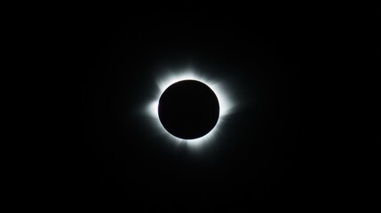 Spectacular Total Solar Eclipse Displaying the Sun's Corona Radiance