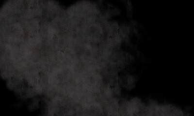 smoke on black background