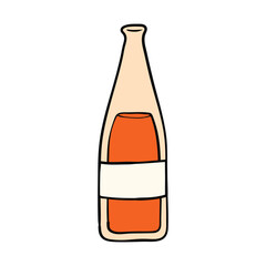 syrup bottle ramadan kareem doodle illustration hand drawn