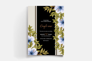 BRIDAL SHOWER FLORAL INVITATION TEMPLATE