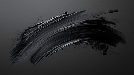 Detailed Black Brush Strokes for Abstract Designs