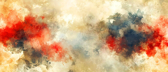 Fototapeta premium Vintage watercolor background with soft earthy tones