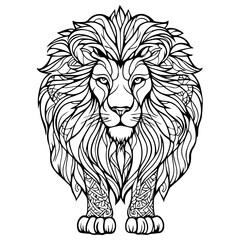 lion head vector illustration