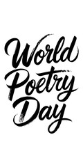 Naklejka premium World Poetry Day, Poster, Banner, Post, Story, Social Media Poster 