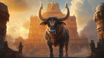 Nandi the Sacred Bull of Shiva