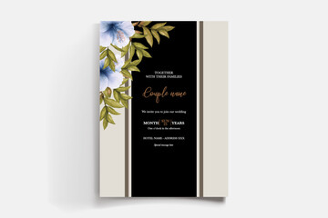 BRIDAL SHOWER FLORAL INVITATION TEMPLATE