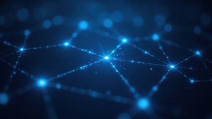 Fototapeta premium Cybersecurity digital network illustration with a focus on data protection and online safety.