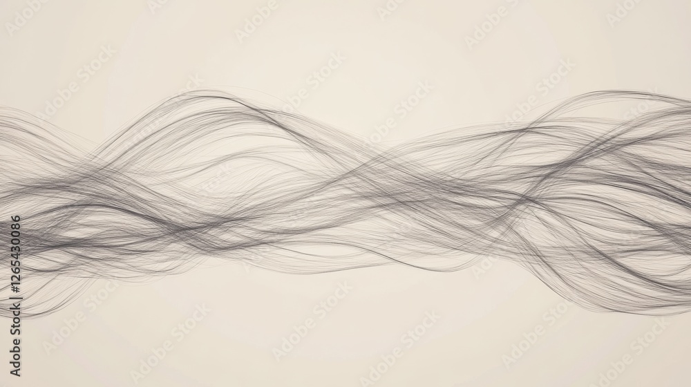 Poster abstract grayscale flowing wave background design