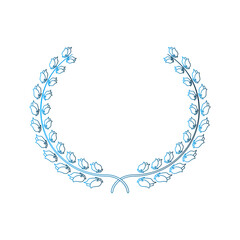 Laurel Wreath icon design template