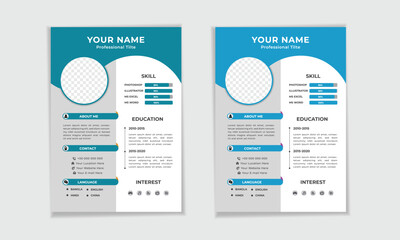Simple CV design for interview