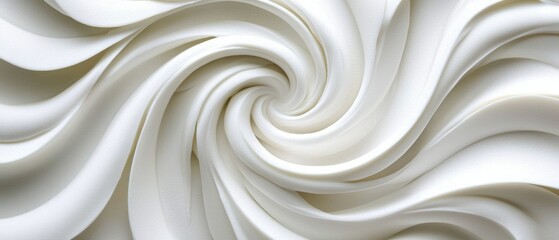 Fototapeta premium The image is a white swirl with a white background