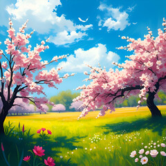 cherry tree in spring