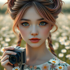 girl with camera