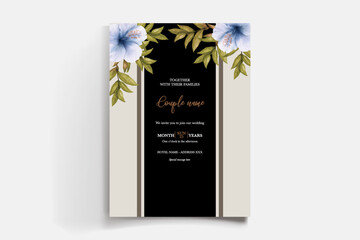 BRIDAL SHOWER FLORAL INVITATION TEMPLATE