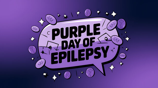 Purple Day of Epilepsy: Poster, Purple Day of Epilepsy Banner, Post, Story,

