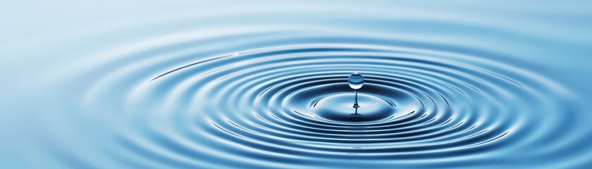 Rippling water droplet action in serene nature scene close-up view tranquil water environment