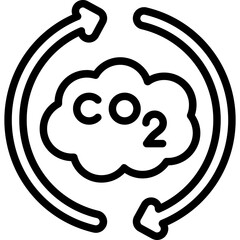 Carbon Footprint Icon