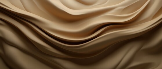 Fototapeta premium A long, flowing piece of fabric with a brownish hue