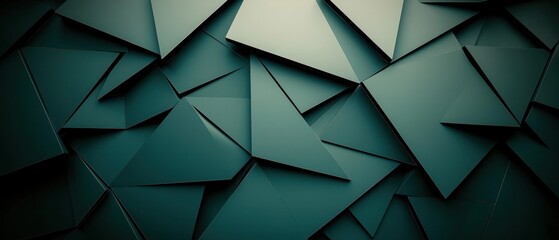 A blue background with many triangles