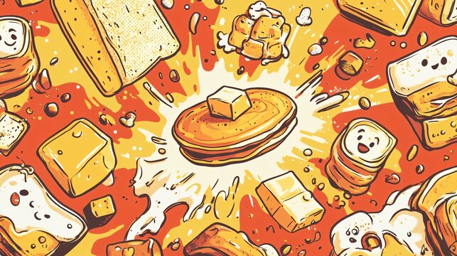 Pancake Toss Celebration Pattern