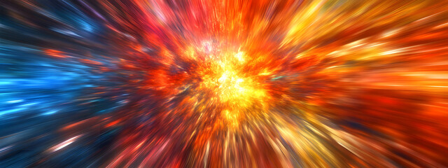 Abstract, colorful explosion of colors, a vector illustration with highly detailed
