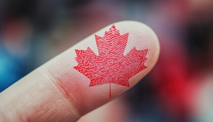 Analyzing The Characteristics Of Canadian Identity Through A Fingerprint. Exploring The Unique Traits That Make Up The Cultural Identity Of Canada.
