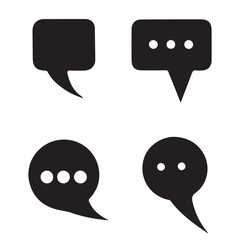 Vector Speech Bubble Icons for Communication and Messaging Needs