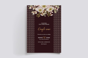BRIDAL SHOWER FLORAL INVITATION TEMPLATE