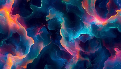 Obraz premium Abstract Colorful Swirls Liquid Paint Texture Background Design