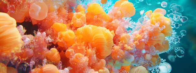 Abstract, colorful explosion of colors, a vector illustration with highly detailed
