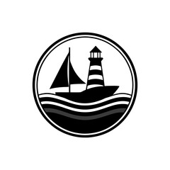 silhouette of a boat