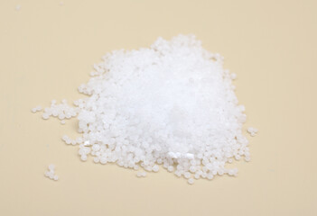 Sodium hydroxide, also known as lye and caustic soda.